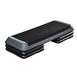 Yaheetech Stepper Aerobic Steppbrett mit 3 Stufen Rutschfest Trainingsbrett...