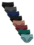 TIICHOO Damen Unterwäsche Baumwolle Unterhosen Frauen Slip Damen Mehrpack 8er...