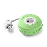 FAMATEL – Roller | Aufrollbar mit 1 Steckdose | 2 Meter | Silikon |...