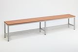 Umkleidebank mit Schuhrost BxHxT 200x42x30 cm Marke Szagato | Umkleidebank...
