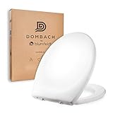 Dombach® Kaiana Premium Toilettendeckel (Weiß, Oval) Antibakterieller WC Sitz...