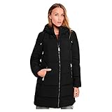 ONLY Damen Lange Puffer Jacke | Warmer Stepp Wintermantel mit Kapuze |...