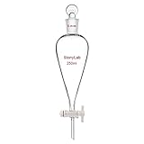 stonylab Glas Absperrhahn Scheidetrichter 250ml, Separatory Funnel in...
