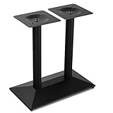 72cm Tischbeine mit Doppelt Säulen Stahl Untergestell Rechteckig Bodenplatte...