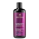Pure Mineral - Keratin-Shampoo für glatte und glänzende Haare - Reparierend,...