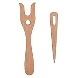 Strickgabel Webwerkzeuge, Gabel Typ Holz Strickwerkzeuge DIY Webwerkzeuge für...