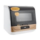 Mini Geschirrspüler 800W Gold, 360° drehbare Sprühvorrichtung...