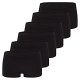 Fabio Farini - Damen Panties 6er Pack Hipsters Boxershorts nahtlos, Seamless aus...