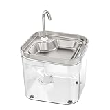 DiroPet 2,6 L Sehr Leise Katzenbrunnen für Katzen, Trinkbrunnen für Katze und...