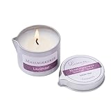 Massagekerze for Body SPA Treatment, 50ml Scented Soy Wax Massage Oil Candles...