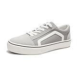 HEVA Damen Klassische Segeltuchschuhe Bequeme Turnschuhe Herren Schnürschuh...