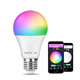 Lepro Smart Lampe, WLAN Glühbirnen E27 Wifi LED Light Bulb 9W 806LM, smarthome...