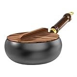 Snowchecking Handgeschmiedete Eisenpfanne Traditionelle Geschmiedet Eisentopf...