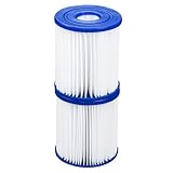 Bestway Filterkartusche Gr. I Doppelpack, 8,0 x 9,0 cm, blau-weiß