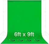 EMART Green Screen 1,8 x 2,8m Fotostudio Hintergrund Faltbare Greenscreen Stoff...
