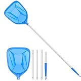 Sunnila Skimmer Pool Kescher, Fein Skimmer Netz Poolkescher Set Stabil mit 1.14M...