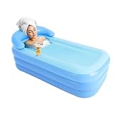 MINRS Aufblasbare Badewanne, Faltbare Badewanne Erwachsene Freistehende...