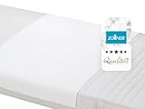 ZOLLNER Matratzenauflage in 90x150 cm - wasserdichter Matratzenschoner -...