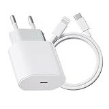 iPhone Schnellladegerät Schnellladekabel 20W USB C Ladegerät mit 2M iPhone...