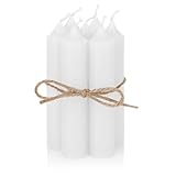 Nordstern Stabkerzen 6er Pack - Kleine Kerzen für Kerzenhalter, Adventskranz...