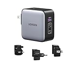 UGREEN Nexode 65W USB C Ladegerät GaN Netzteil 3-Port Travel Charger mit...