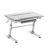 HOKO® Ergo-Study-Table COMPAKT. Manuell höhenverstellbar Kinderschreibtisch...