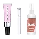 Starker Nagelkleber – Drücken Sie den Kleber auf die Nägel –...