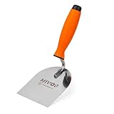 Mivos Stukkateurspachtel 100 x 120 mm mit Softgriff - Rostfrei - Edelstahl...