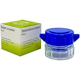 LisaCare Tablettenmörser drehen & Tabletten zerkleinern - Pillendose klein im...