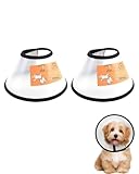 KGDUYC 2pcs Halskrause Katze, Halskrause für Hund Haustiere Schutzhalsband...