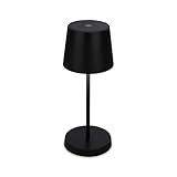 BRILONER – LED Tischlampe Kabellos, Dimmbare Nachttischlampe Touch,...