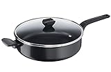 Tefal B5553733 Easy Cook & Clean Schmorpfanne 28 cm, Antihaftbeschichtung,...