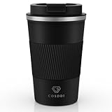 CS COSDDI Thermobecher- Isolierbecher, Edelstahl Travel Mug, 13oz/380ml Vakuum...