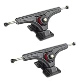 Arsenal schwarze Longboard-Achsen, 165 mm, 50 Grad, robuste Skateboard-Achsen...