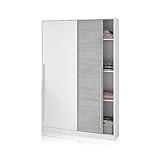 Habitdesign, Kleiderschrank– Schwebetürenschrank mit Kleiderstange und...