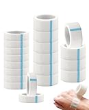 Donvuka 20 Rollen Medizinisches Klebeband in 2 Größen, Fixierpflaster Rolle,...