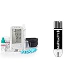 Medisana MediTouch 2 Blutzuckermessgerät mg/dL, Starterset mit Teststreifen und...