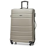 WITTCHEN Globe Line Großer Koffer Trolley Reisekoffer aus ABS Hartschale 4...