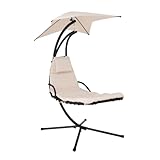 Home Deluxe - Schwebeliege - SAN REMO - inkl. Polsterauflage, Sonnendach und...