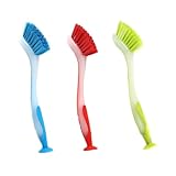 Scheuerbürste für Geschirr,3 PCS Bambus Topfbürste Palmbürste Natürliche...