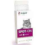Amigard Spot-On 3er Pack für Katzen, gegen Zecken und Flöhe, 3X 1 Monat...