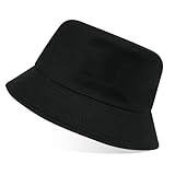 flintronic Fischerhut Bucket Hat, Unisex Baumwolle Smiling Face Hut, Faltbarer...