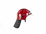 Theo Klein 8901 Feuerwehrhelm, rot I Originalgetreue Nachbildung im MSA-Design I...