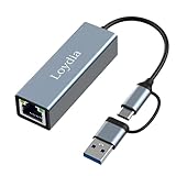 USB C auf Ethernet Adapter, USB 3.0 zu RJ45 1000Mbps Ethernet LAN...