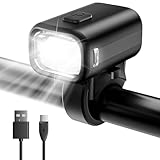 LED Fahrrad Licht Vorne Fahrradlicht USB C Aufladbar Fahrradlampe mit 1000mAh...