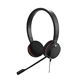 Jabra Evolve 20 Stereo Headset – Microsoft Certified Headphones for VoIP...