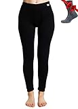 Merino Wolle Thermounterwäsche Damen - Merino Unterhose Damen Merino Leggings...