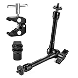 UTEBIT 11 Zoll Magic Arm mit großer Super Clamp Crab Zangen Clip, Monitor und...