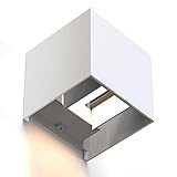 Hama LED Wandleuchte (WLAN Lampe für innen und außen IP 44,Smart Home Lampe...