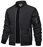 TACVASEN Herren Bomberjacke Fliegerjacke Übergangsjacke Leicht Pilotenjacke...